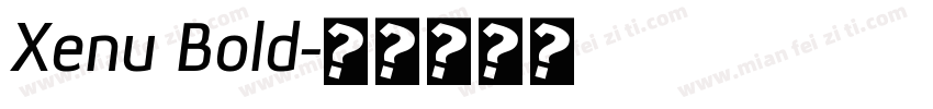 Xenu Bold字体转换